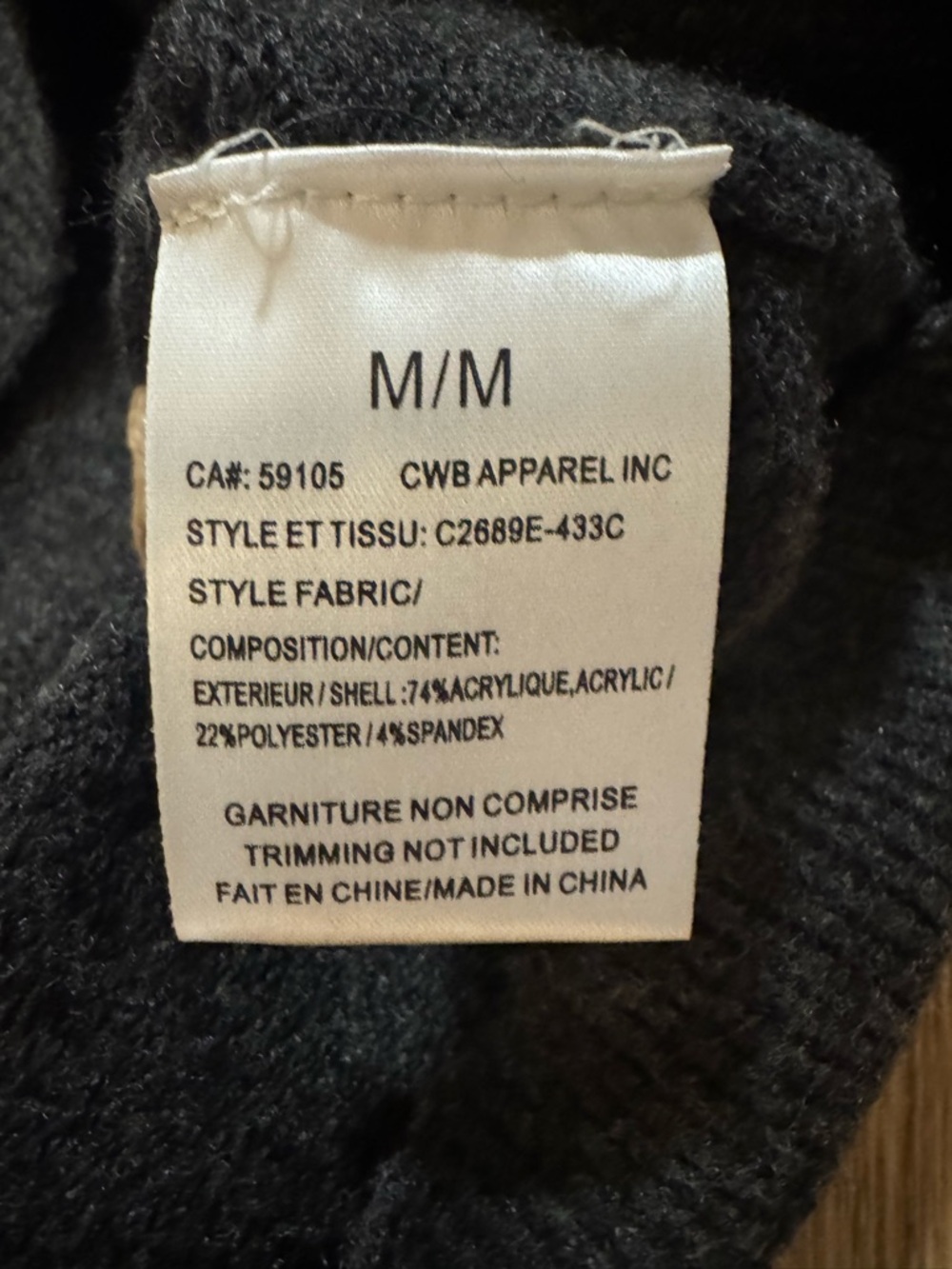 CHARLIE B Charcoal Crewneck Sweater with Multicolor Floral Embroidery - Picture 10 of 11